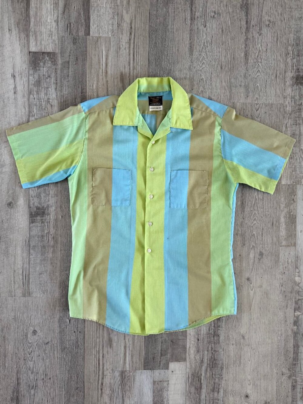 Sears 'Perma Prest' Vintage Short Sleeve Button Shirt